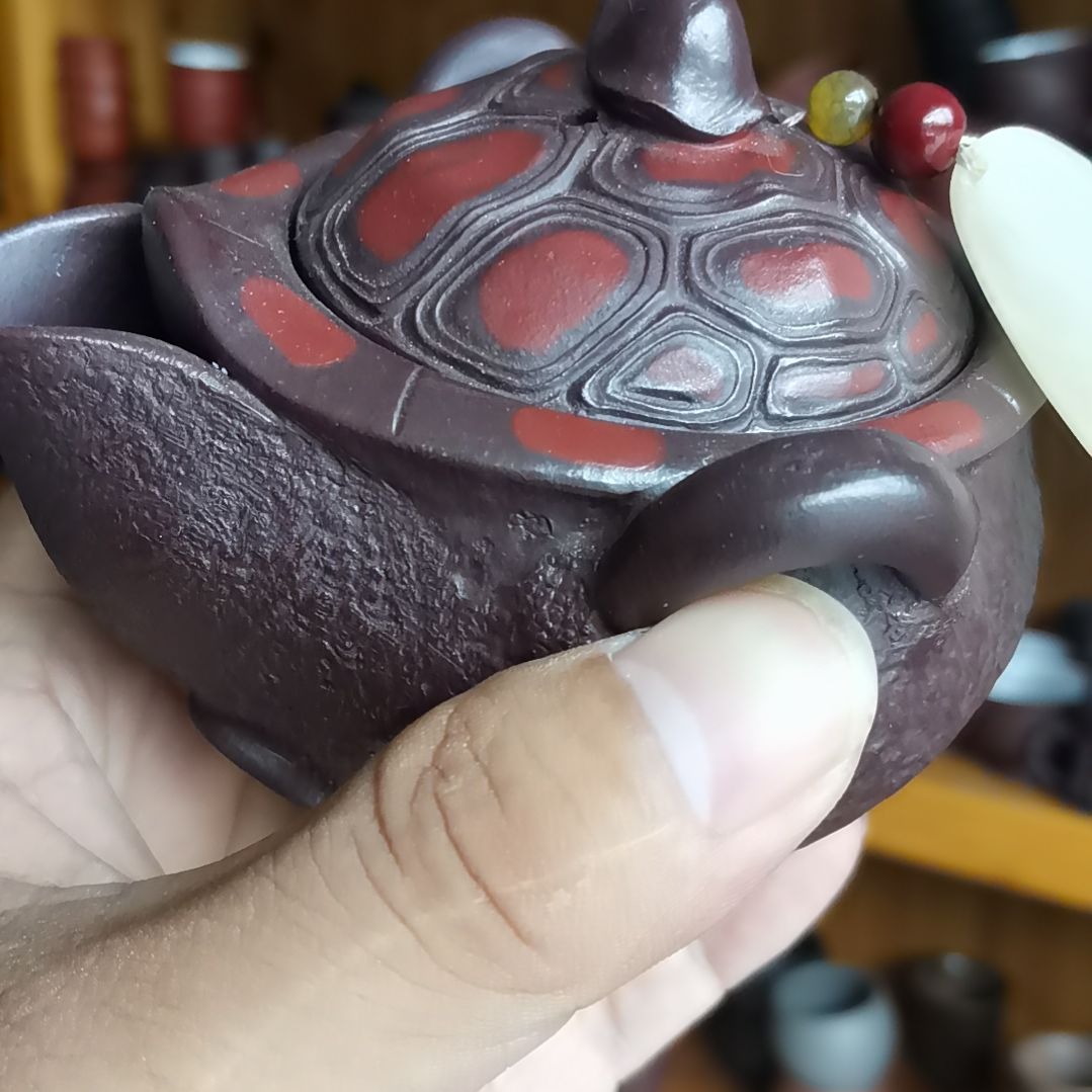 茶杯紫砂富甲天下手抓壶