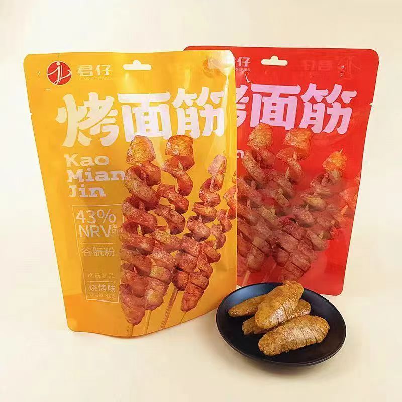 香辣烧烤味面筋辣条湖南特产即食休闲解馋小零食