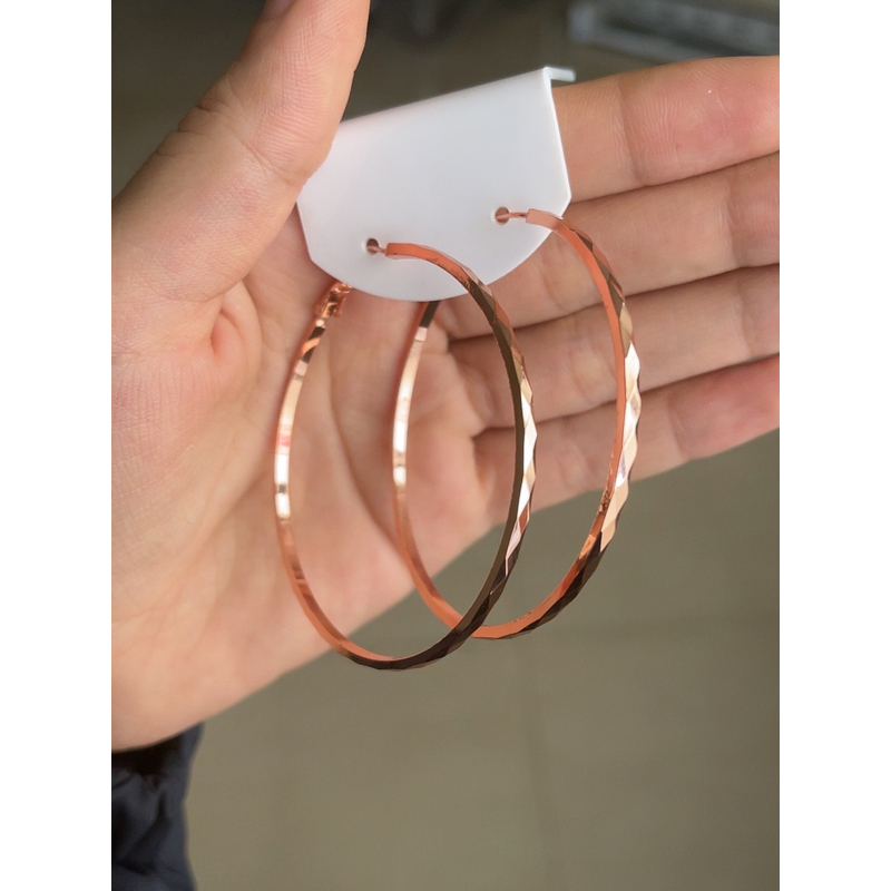 铜合金耳饰 043车花菱形新疆民族风耳圈 气质简约百搭