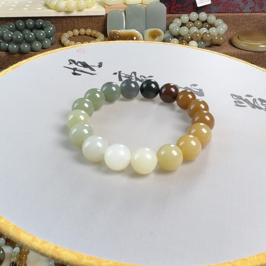 和田玉未镶嵌手链