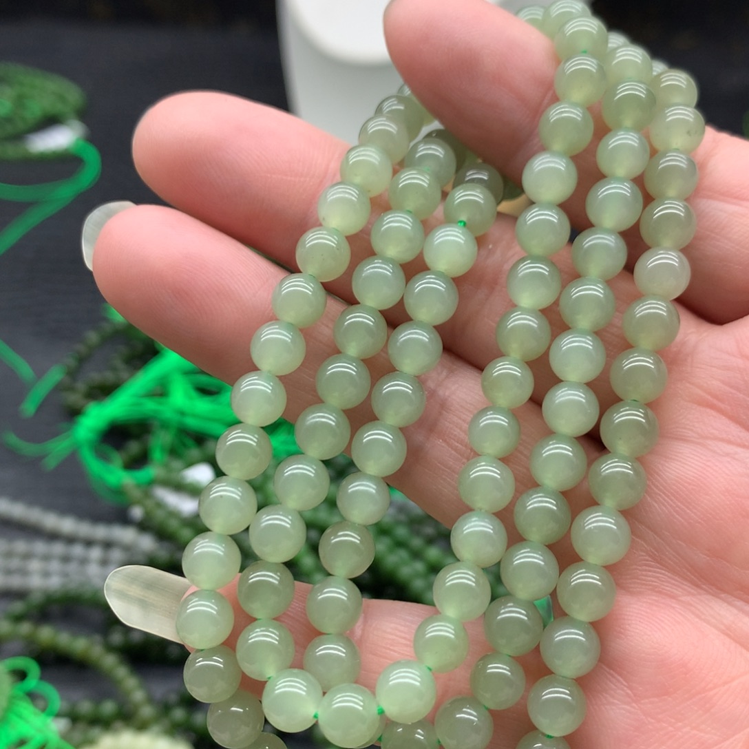 和田玉未镶嵌手链6