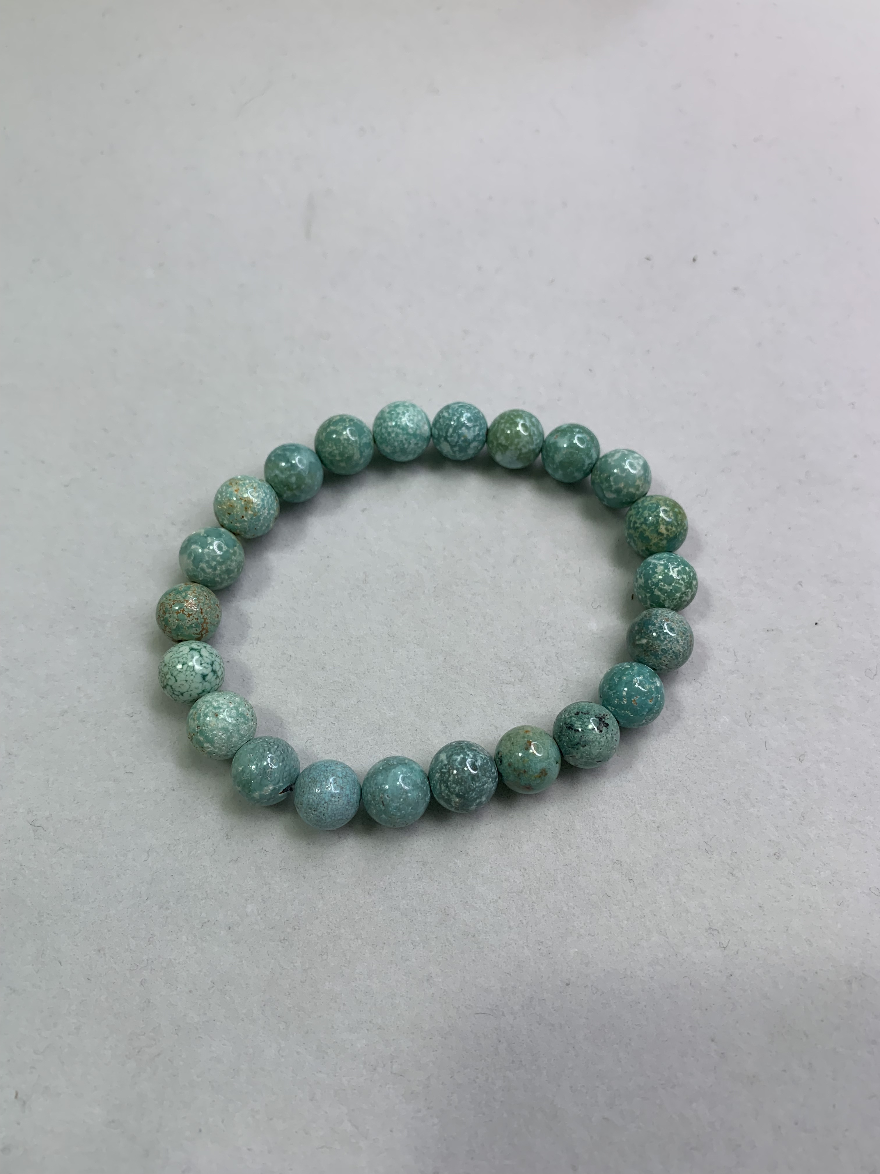 天然原矿绿松石单圈