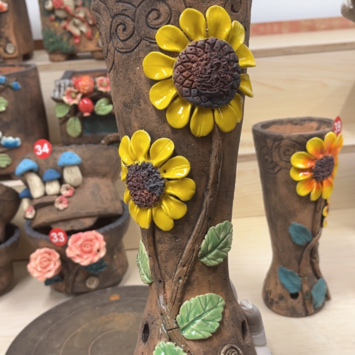 【闪购商品】紫砂花盆38号微瑕口径9外高27