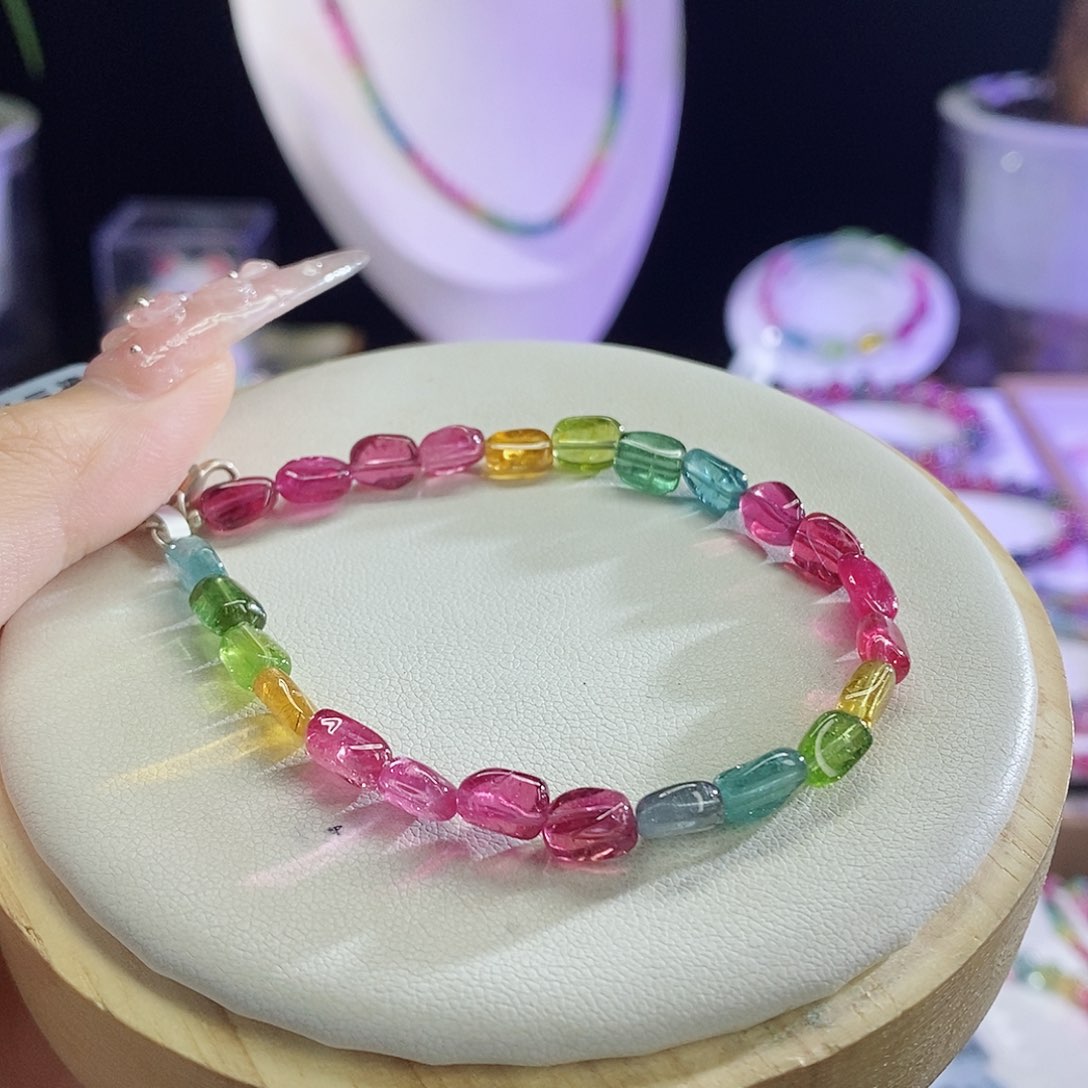 手链未镶嵌碧玺糖豆