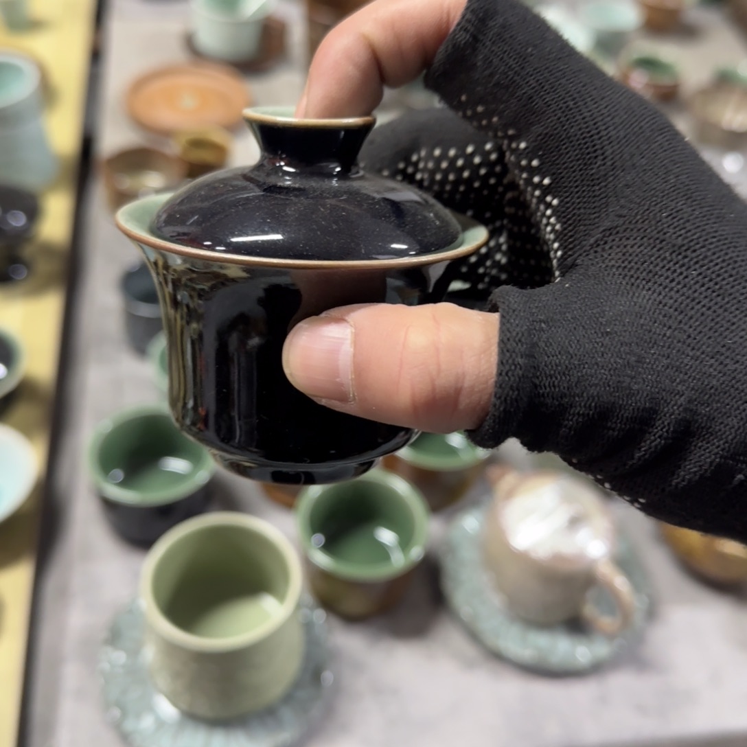小金茶具青瓷茶器