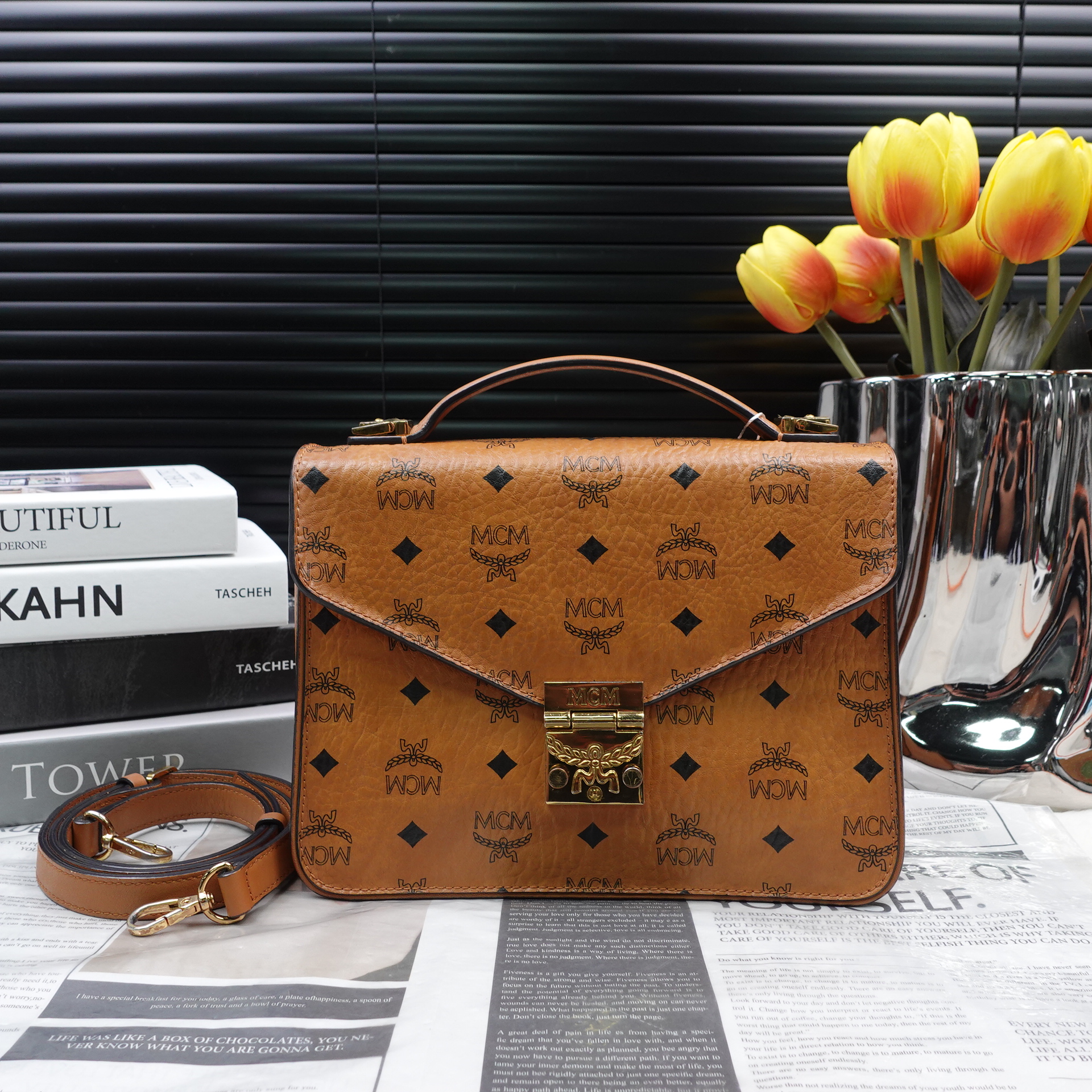 95新 MCM 单肩包/T10289208