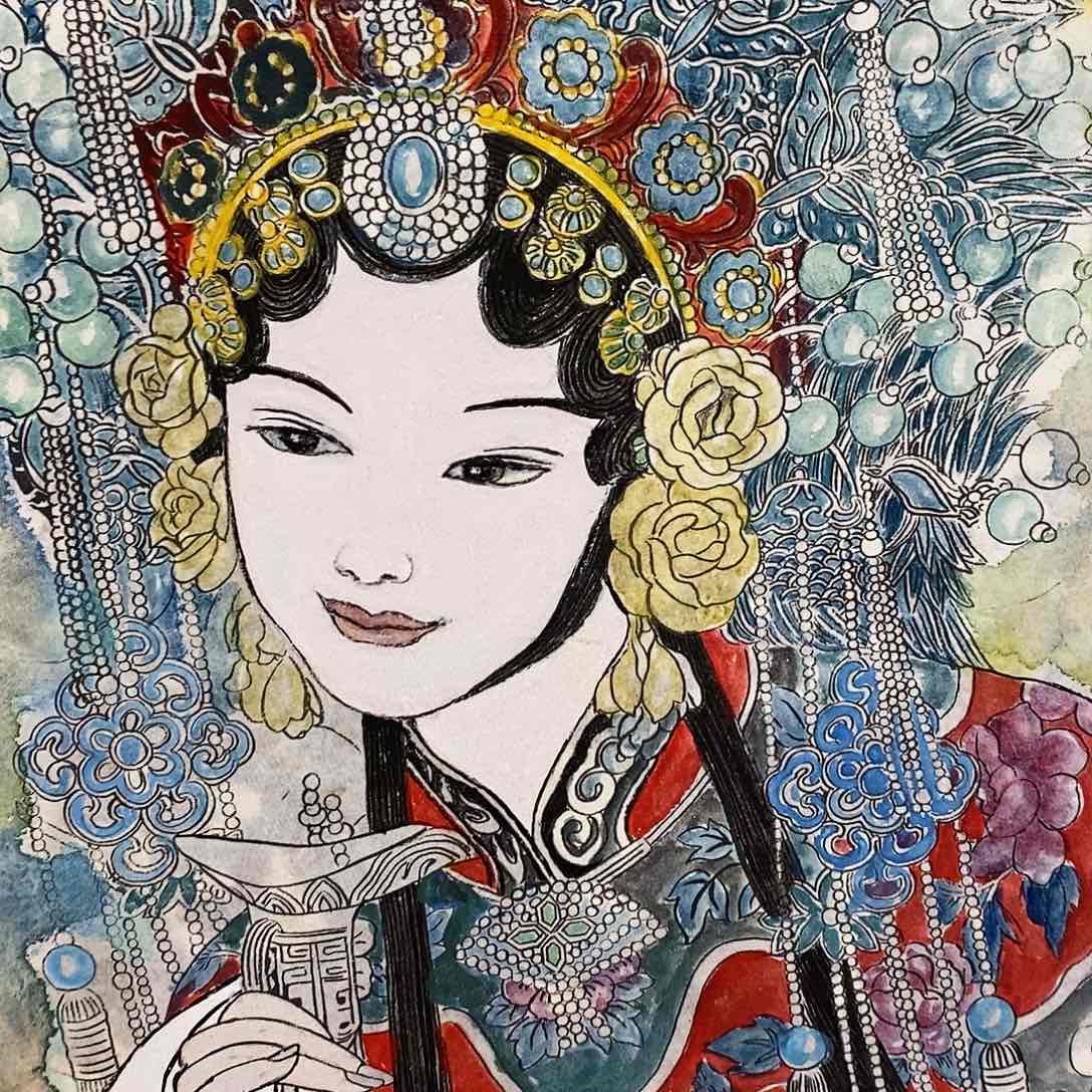 国画康**世红黑蓝红都不重要的一