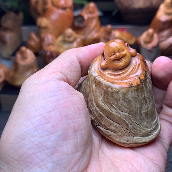 柏木（崖柏）崖柏陈化料手把件
