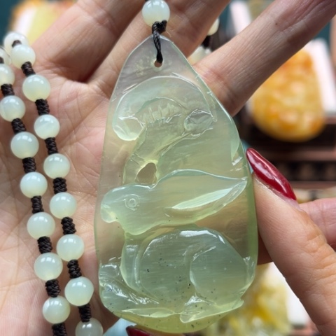 岫玉挂件未镶嵌挂件