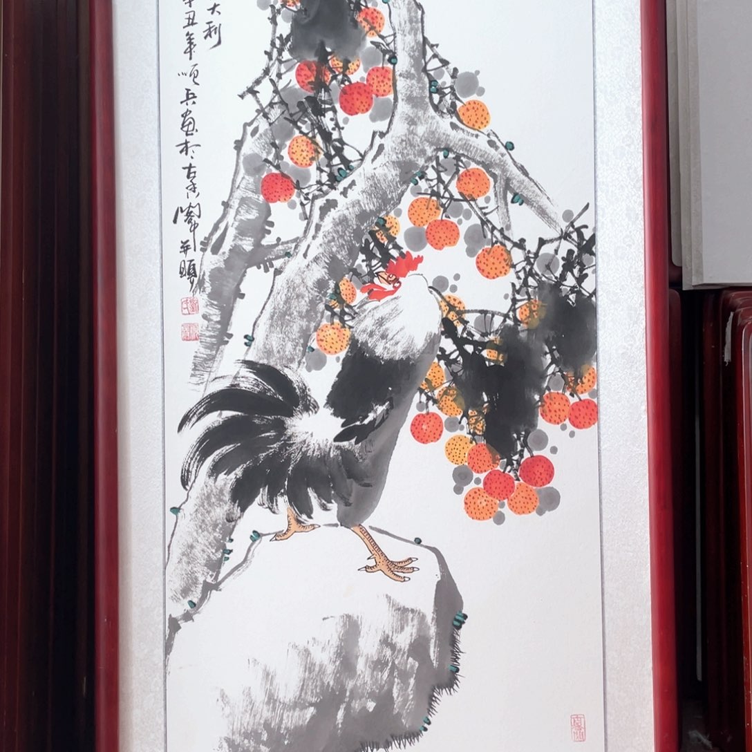 国画带框尺寸63*123厘米