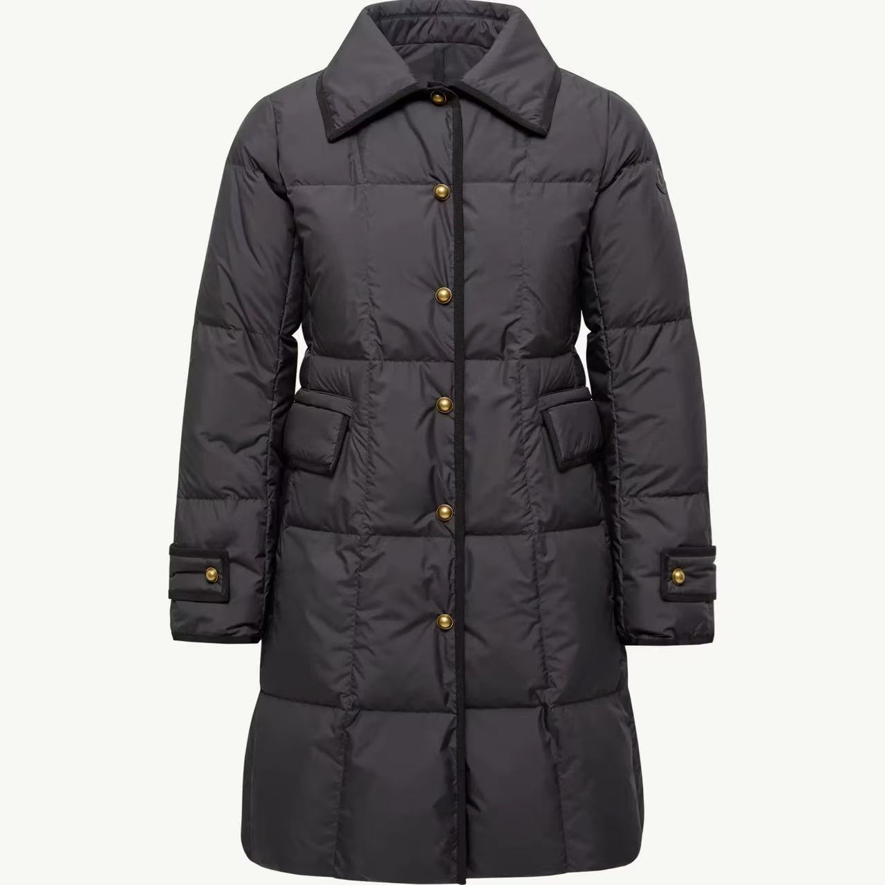 未使用 MONCLER 盟可睐秋冬女士Achard收腰直筒羽绒服外套