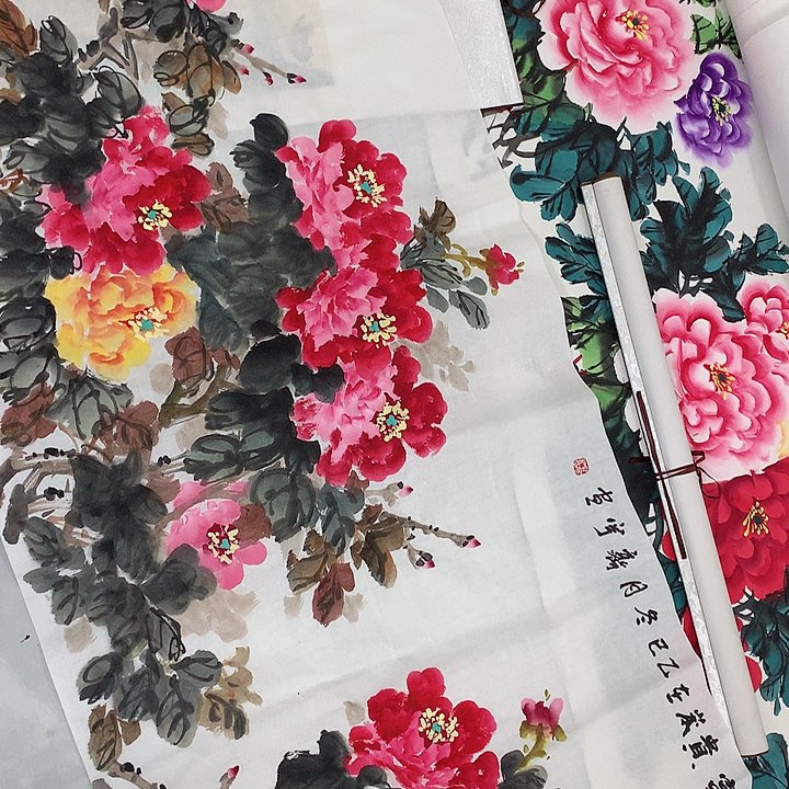 国画盛*四尺宣级牡丹111111