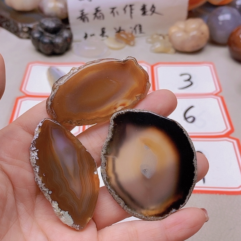 【闪购商品】未镶嵌玛瑙/玉髓珠宝半成品晴****)