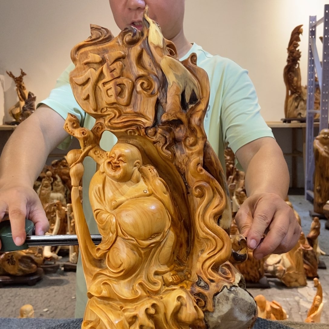 柏木（崖柏）太行崖柏根雕摆件