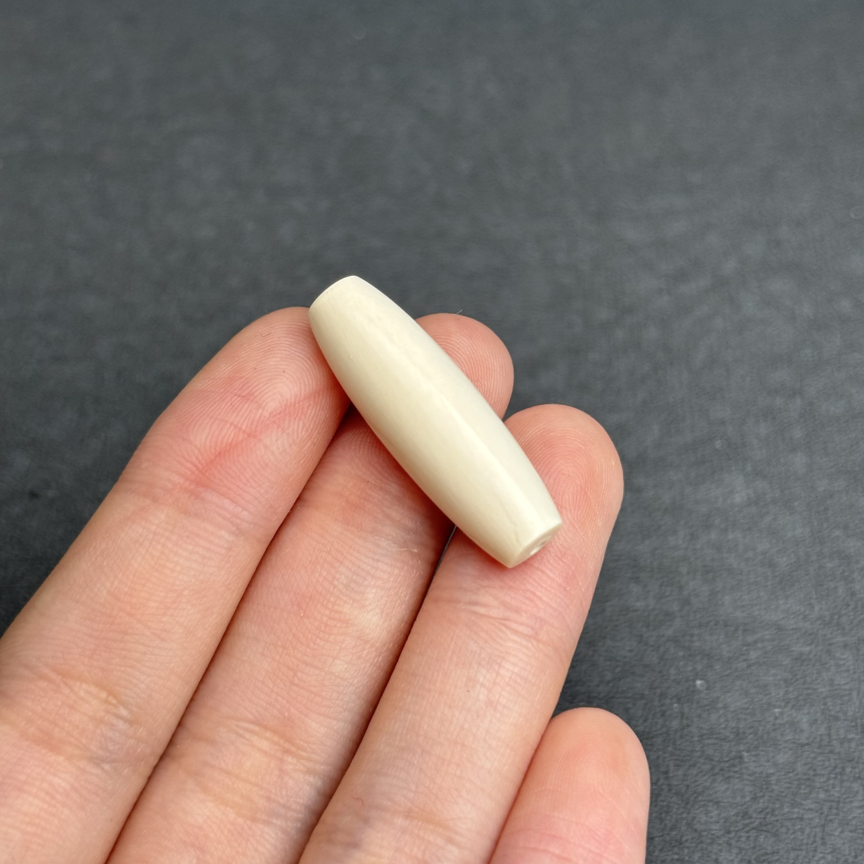 A3668天然猛犸牙 桶珠 10*31mm 支持鉴定 假一罚四