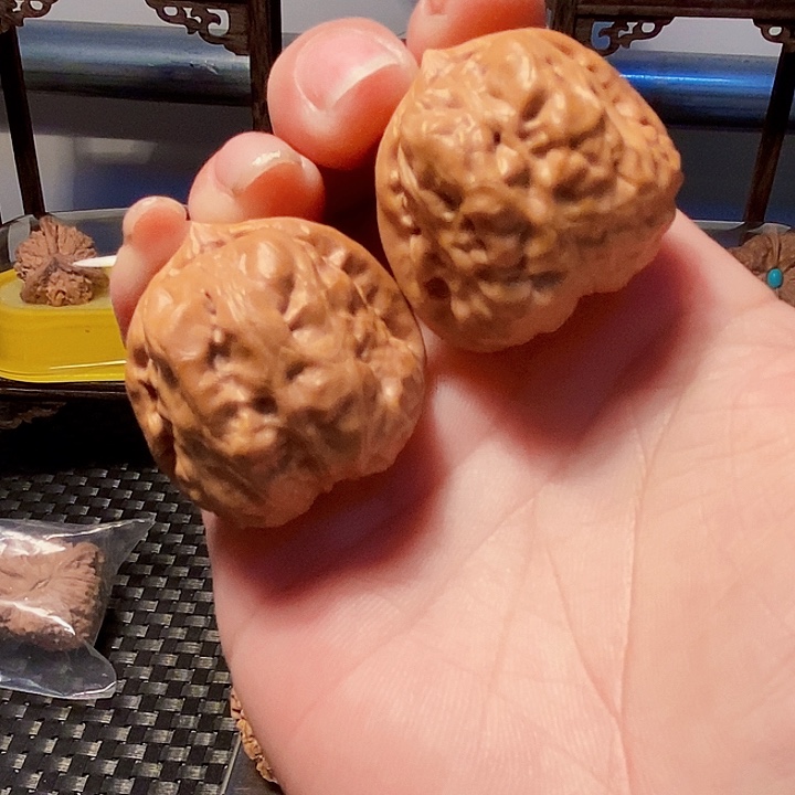 吊坠文玩核桃蛤蟆头，边35