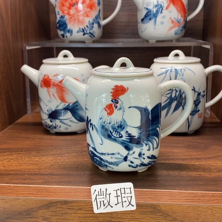 釉下老陶泥手工绘制