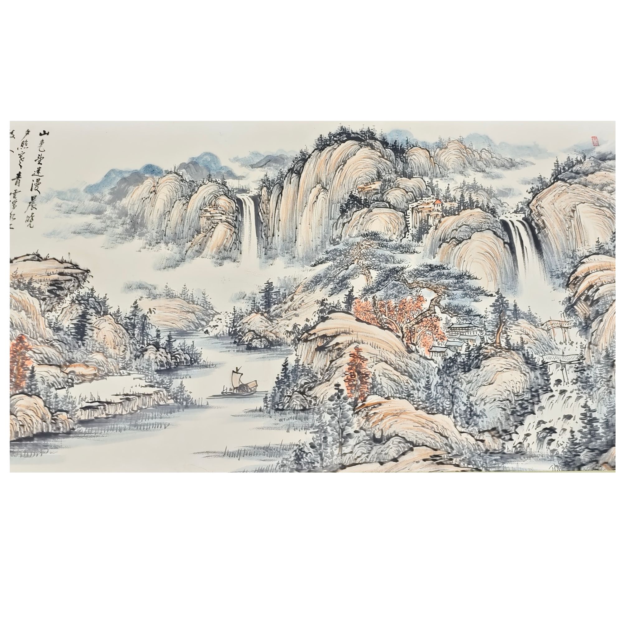 启老款 山水大画片 170×100