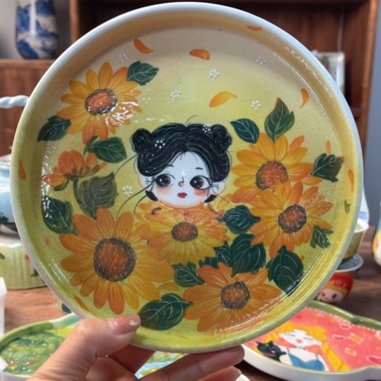 炉景德镇釉下手绘陶瓷 