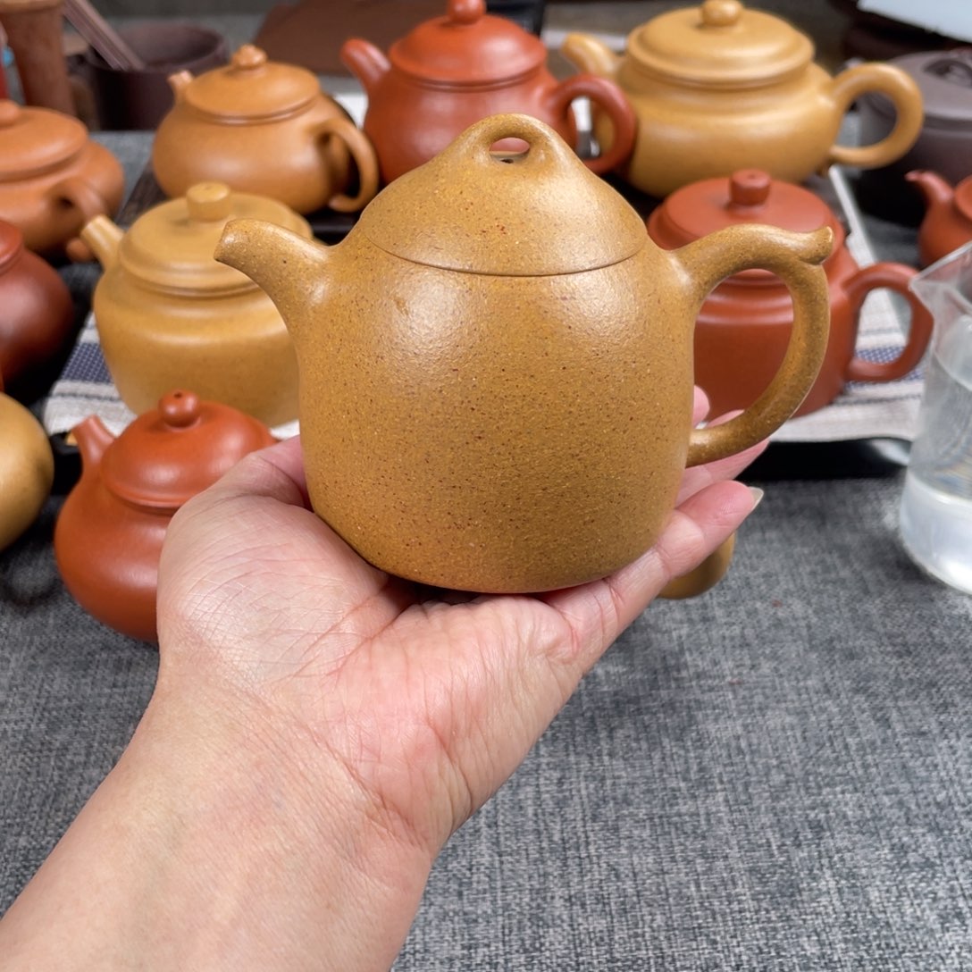 紫砂茶壶黄金段秦全30目210全手