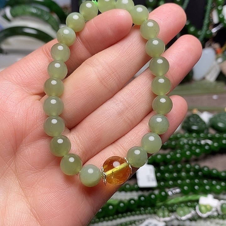 和田玉未镶嵌手链