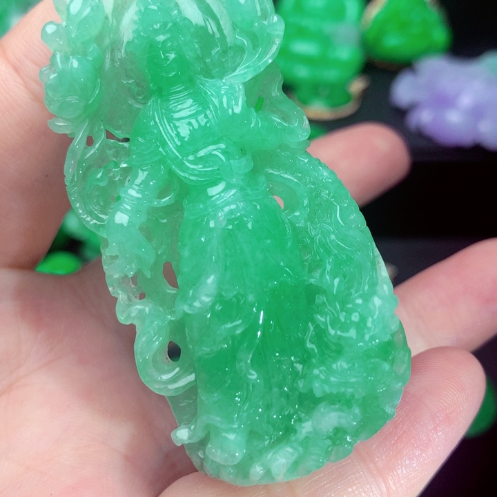 翡翠未镶嵌吊坠(不含链)