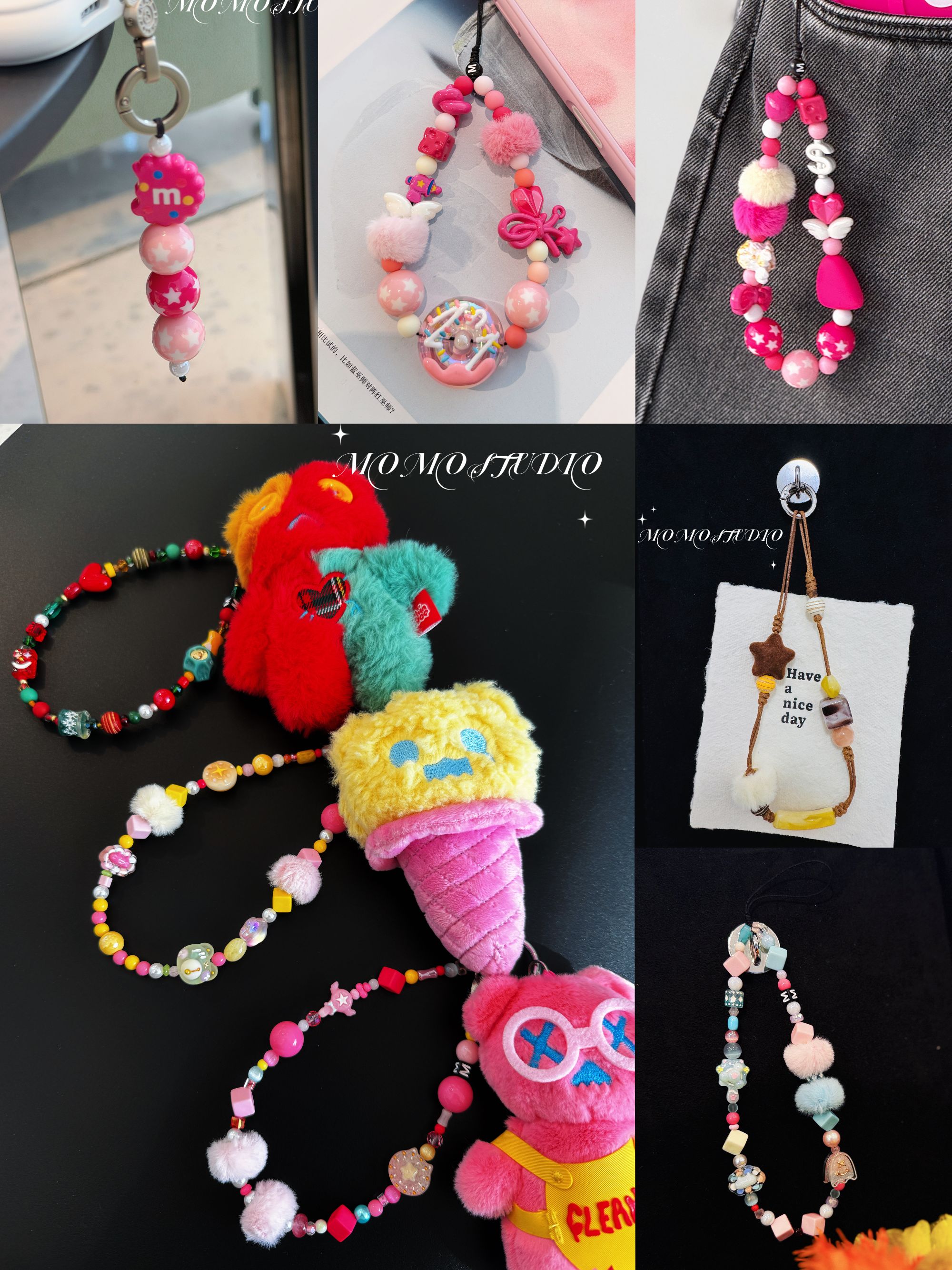 【兰兰专属】M实验室高品质原创手机链手机挂饰小众个性包挂