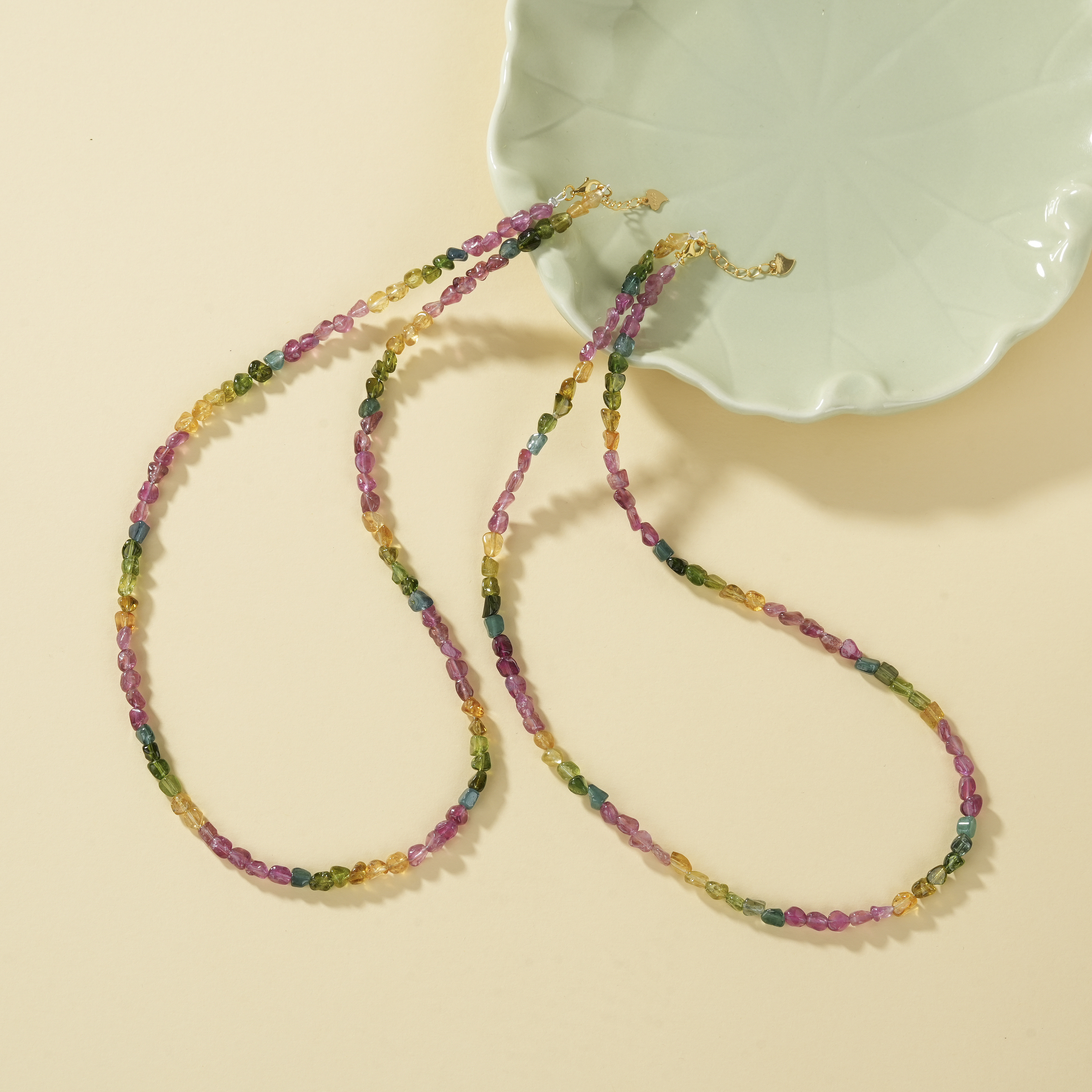 【云上好物】12 DS77745-碧玺项链-多样性发其一-随形 （JG）