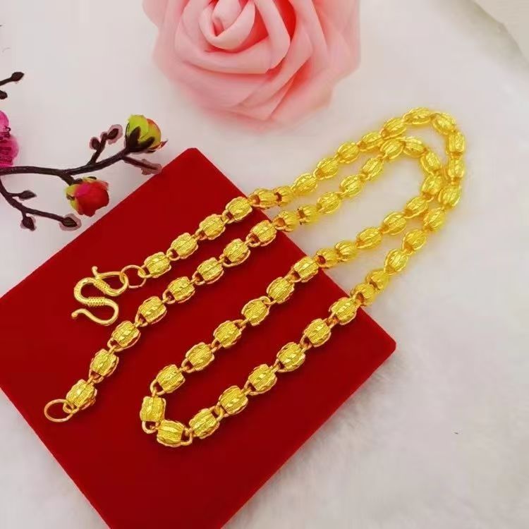 合金项链 核桃项链男士款霸气潮流经典精美