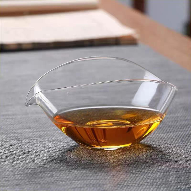 扁舟公道杯 高硼硅玻璃茶具分茶器 创意功夫泡茶匀茶公杯