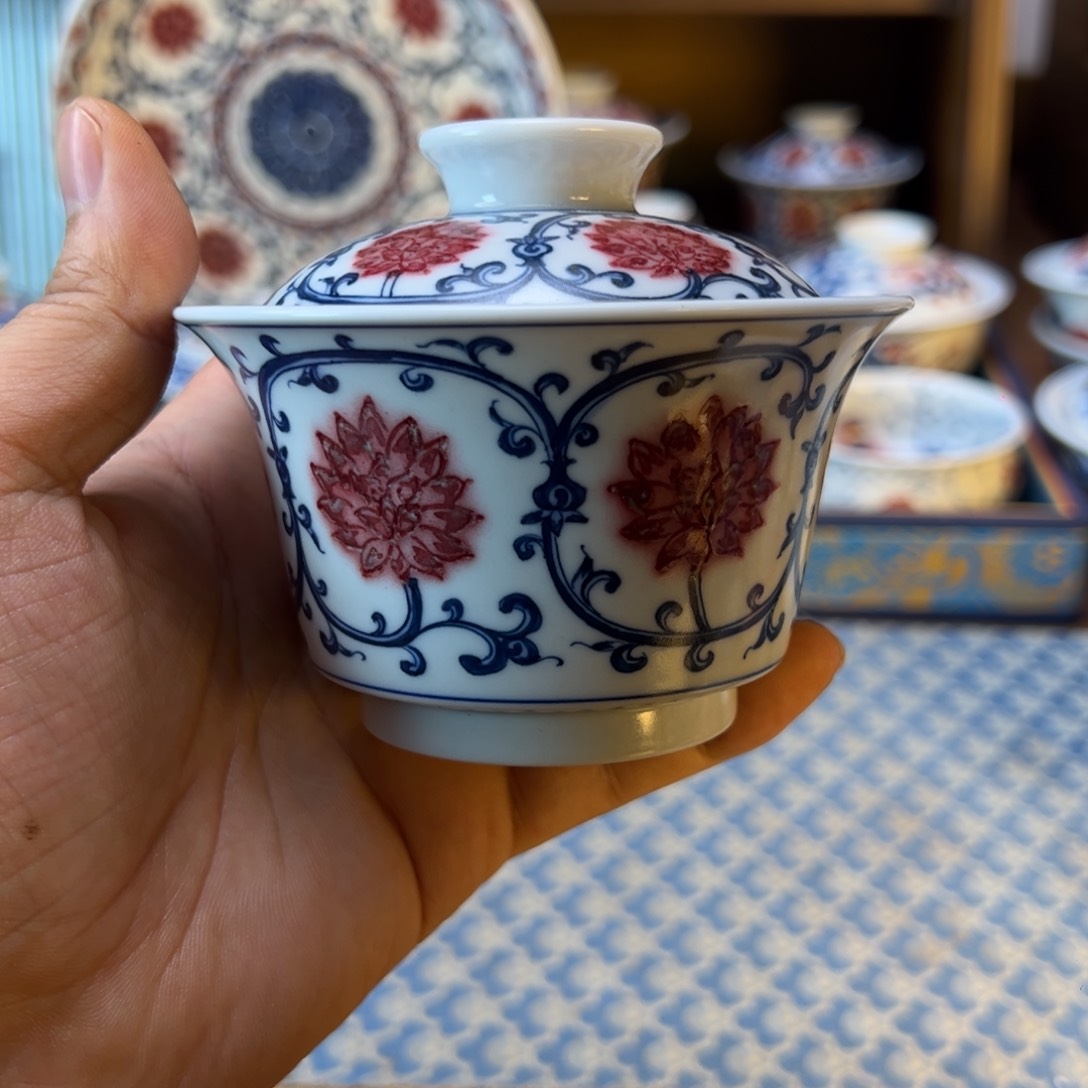 盖碗景德镇茶器茶百宝箱