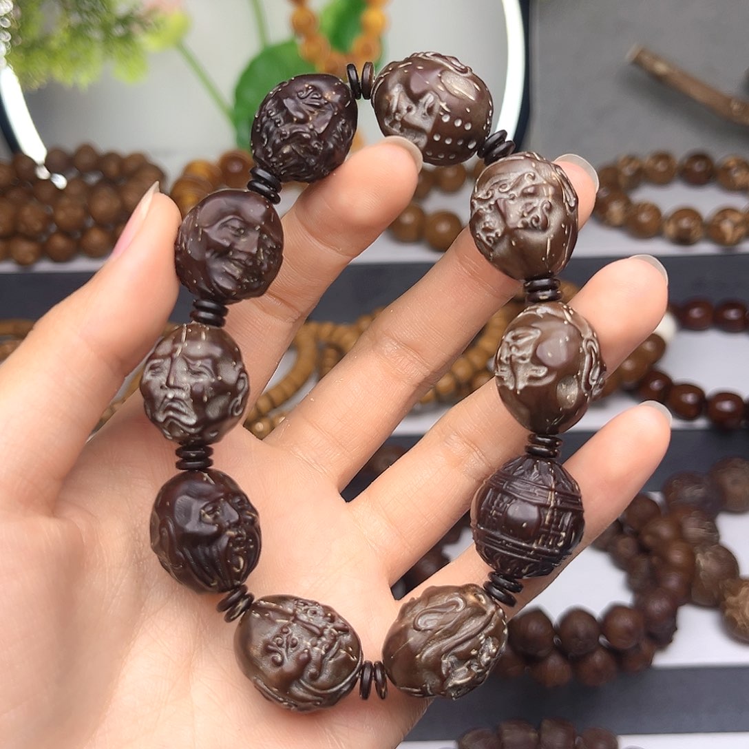 紫金鼠手串【福利款】紫金鼠雕刻十八罗汉17
