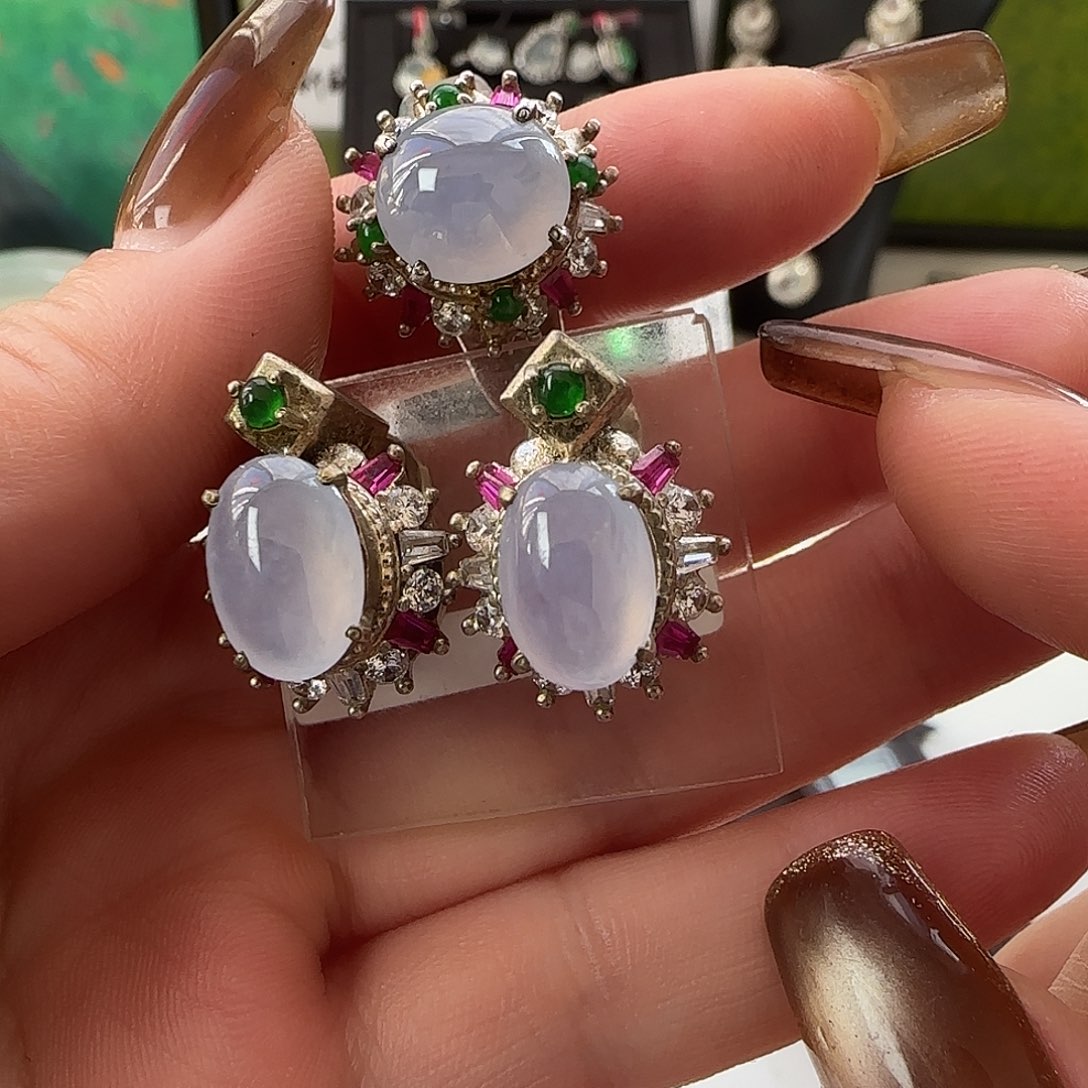 翡翠银S925镶嵌戒指