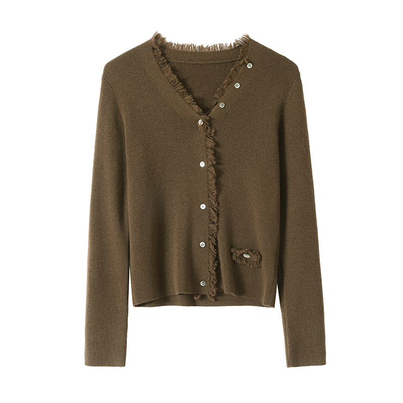 【悠悠奢品】时尚经典长袖针织短款百搭女士秋冬WH-24245