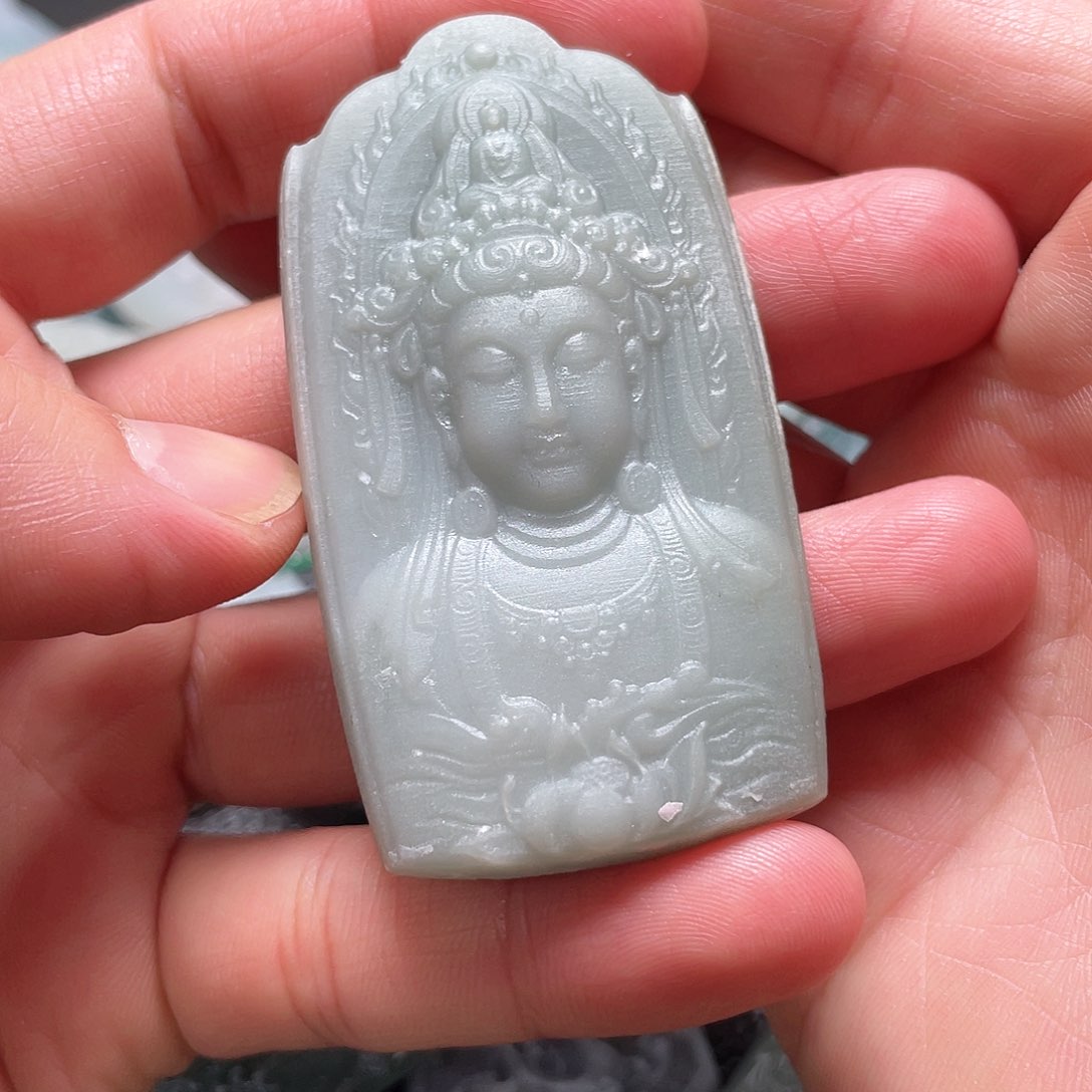 未镶嵌定制翡翠梵**光翡翠