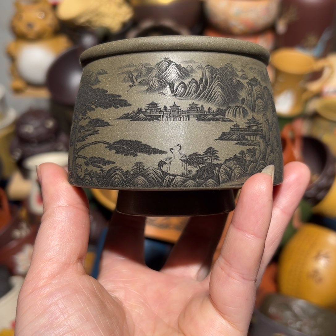 紫砂茶杯宜兴紫砂主人杯