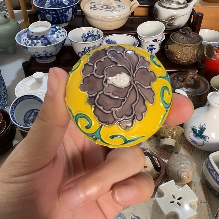 瓷片香盒一个不错的哦