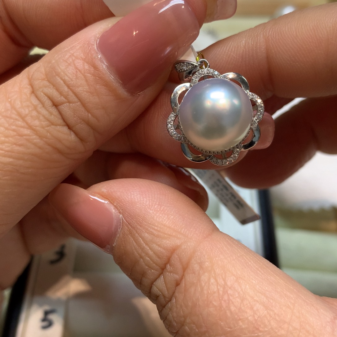 海水珍珠颈饰14K金镶嵌