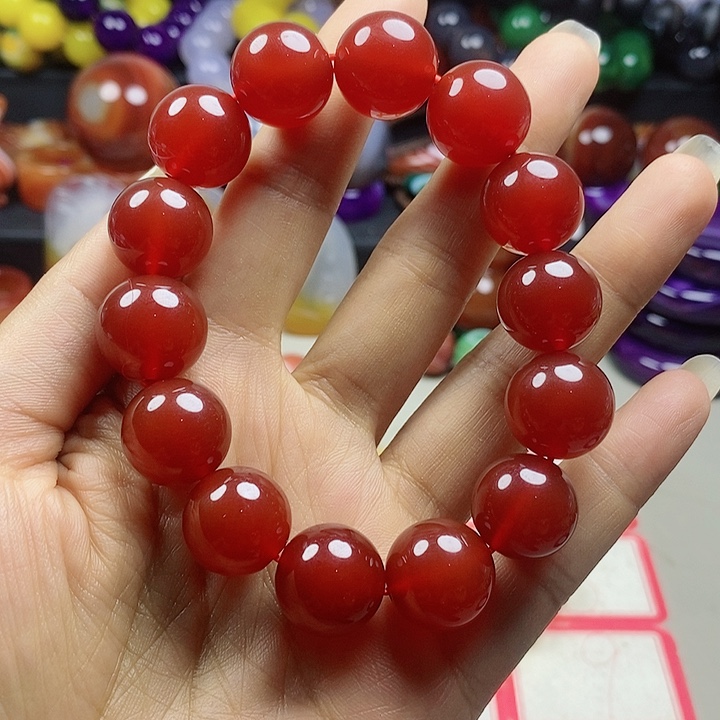 玛瑙/玉髓手链未镶嵌沛*