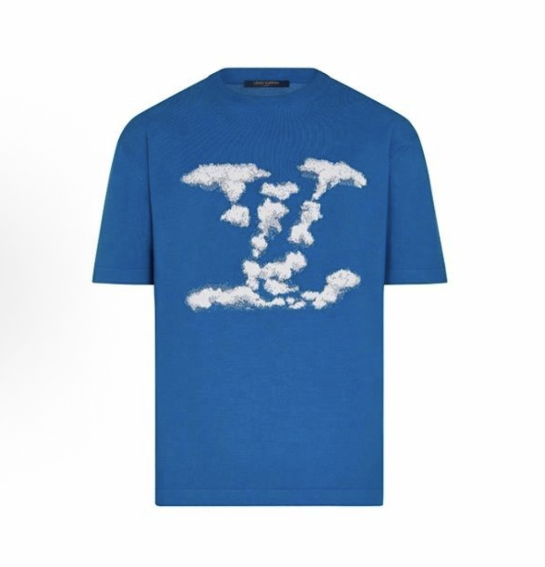 未使用 LouisVuitton/路易威登 S码/蓝天白云针织短袖