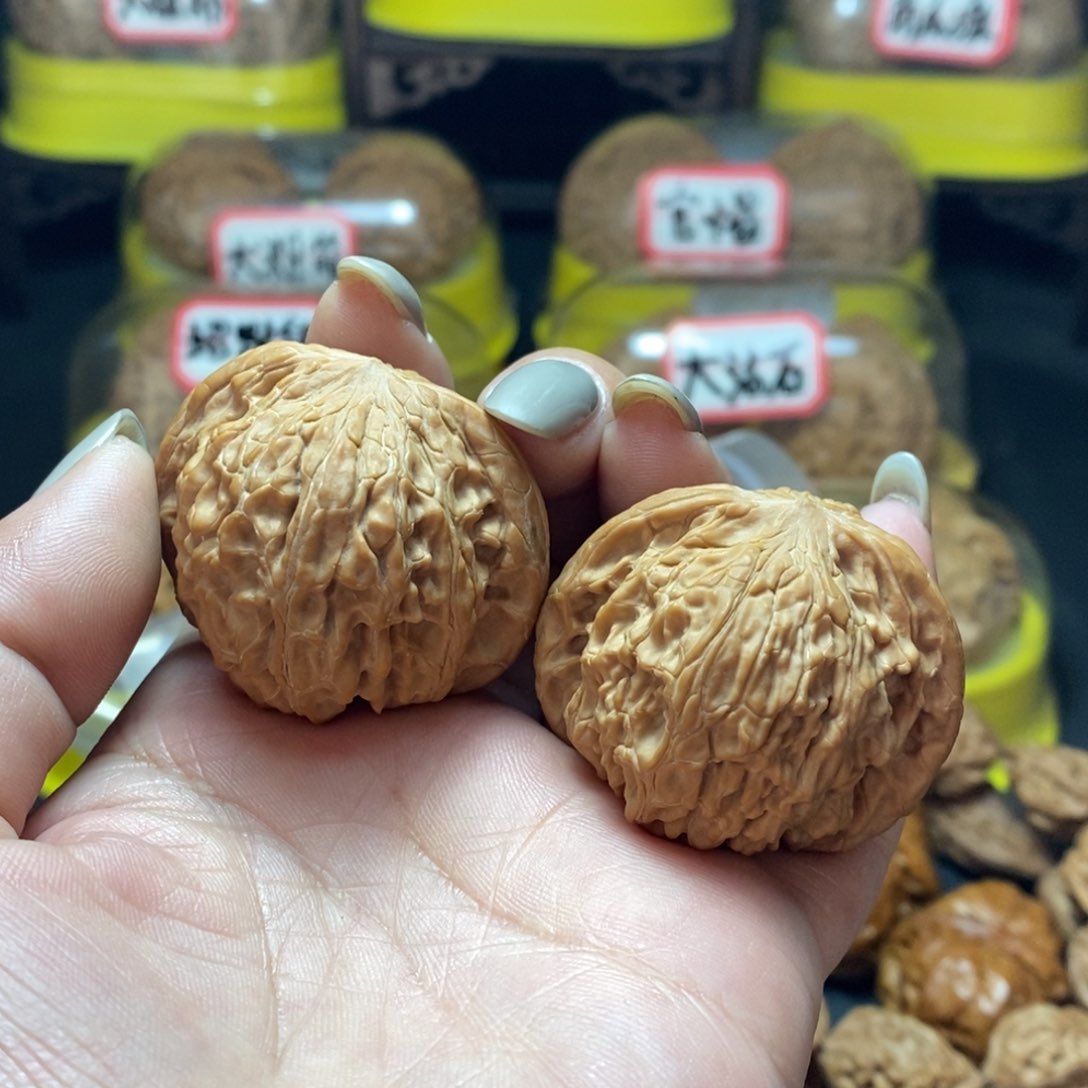 文玩核桃把件念*旧磨盘