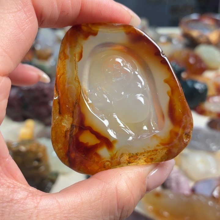 玛瑙/玉髓未镶嵌吊坠(不含链)