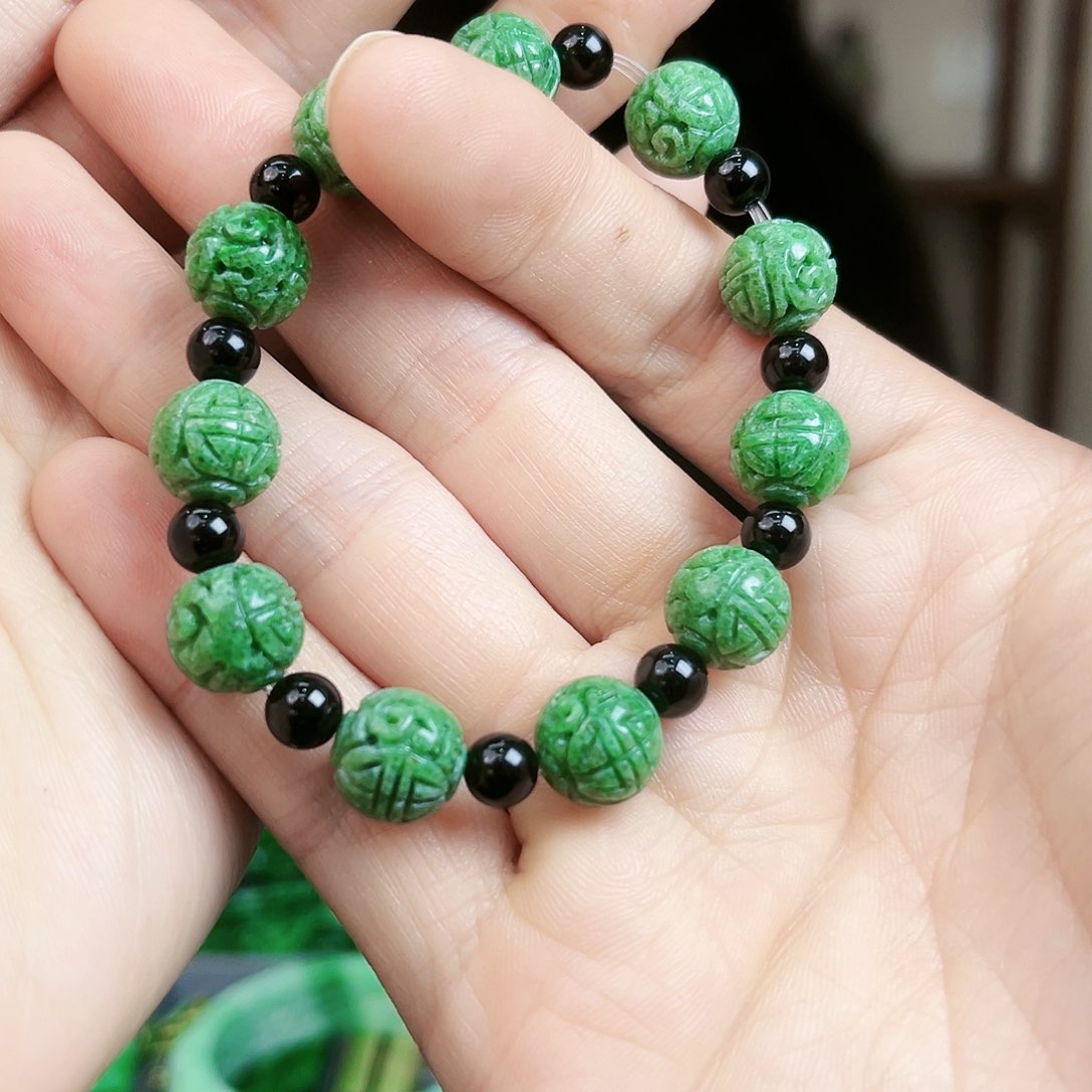 翡翠手链未镶嵌手链