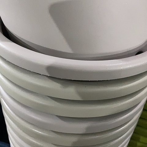 树脂四季7号灰白无托3个