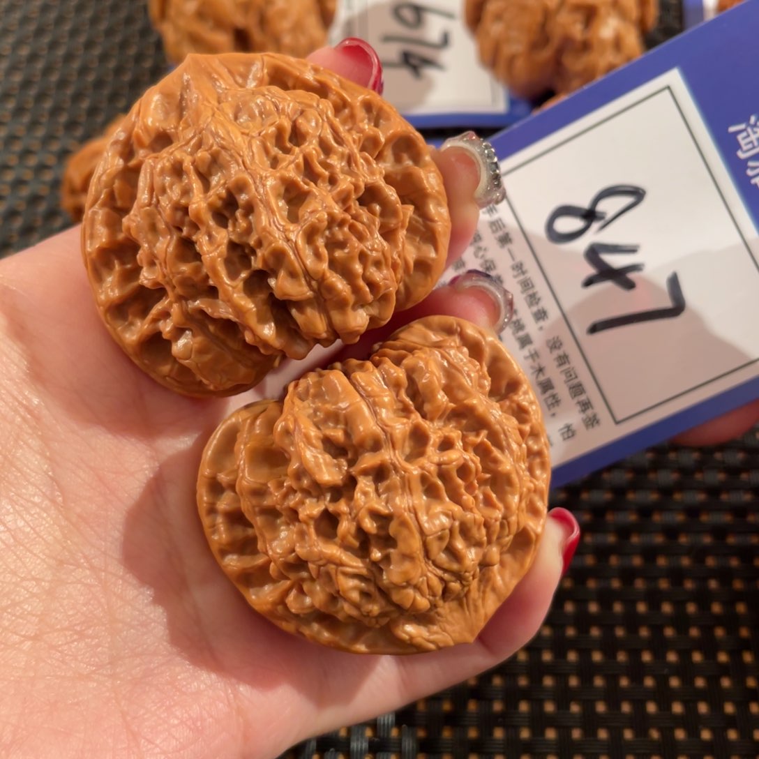 文玩核桃把件847号45尺官帽