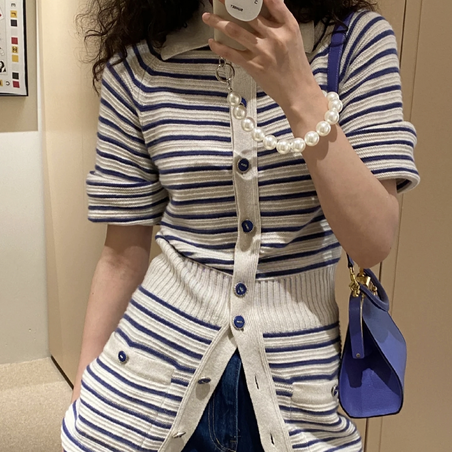 未使用 Chanel/香奈儿 海军风条纹连衣裙P51637K06636  14124262