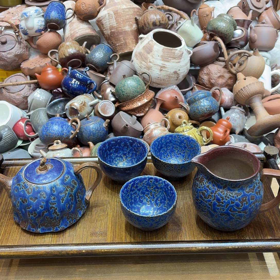 柴烧老岩泥茶器皿