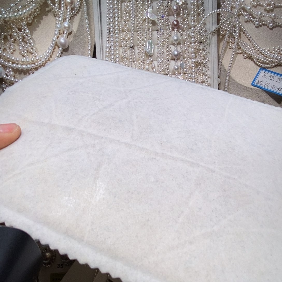 薇***澜银S925镶嵌淡水珍珠耳饰手链