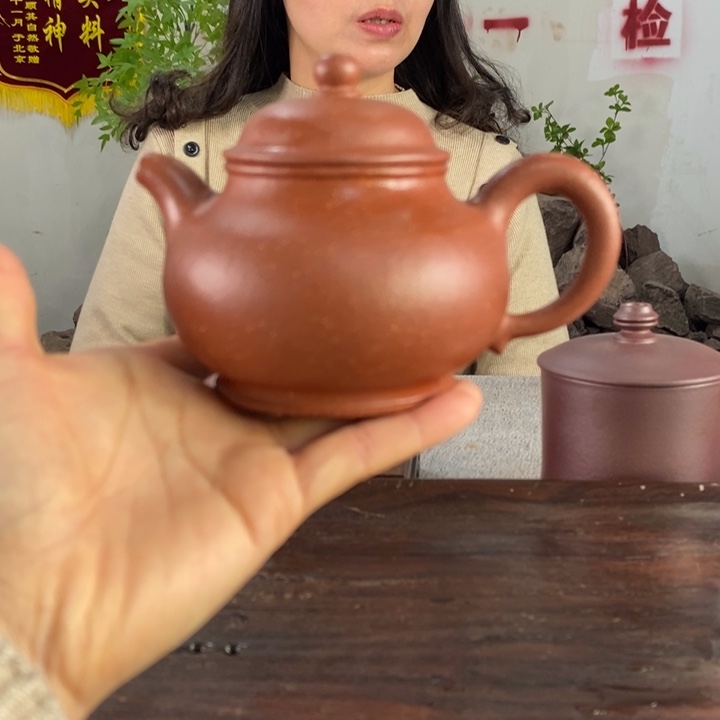紫砂茶壶红降坡潘壶230左右的容量点汤工艺