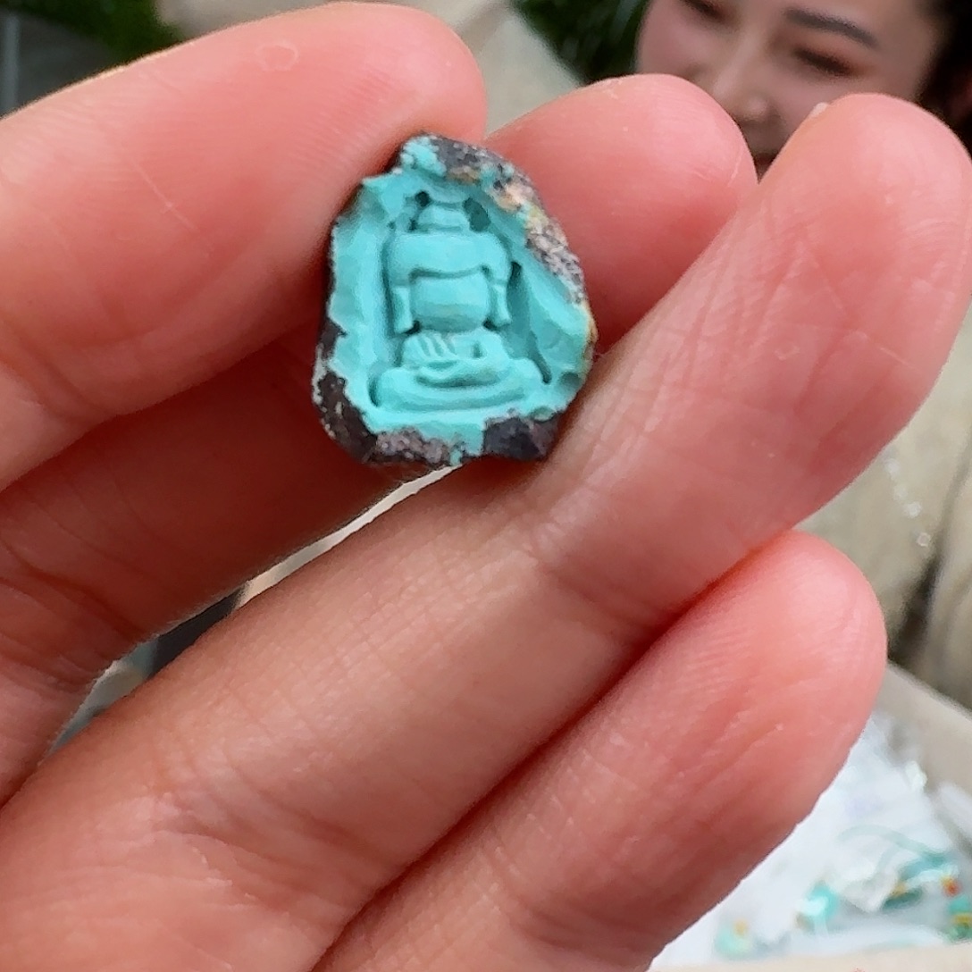 绿松石珠宝奇石未镶嵌